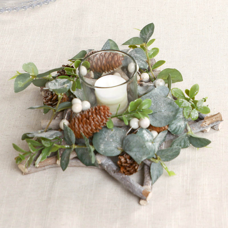 Glass Tabletop Tealight Holder