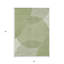 Tapis extérieur lavable à motif géométrique vert et ivoire 5 pi x 8 pi