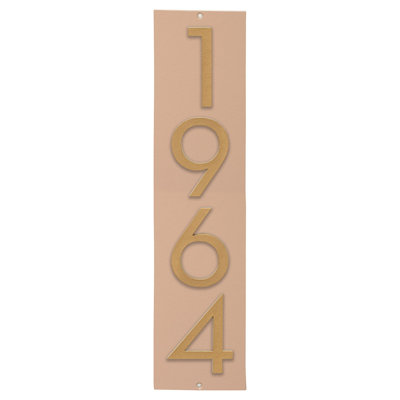 Plaque murale rectangulaire verticale flottante 6 po