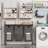 Canvas Laundry Room Organizer with Wheels