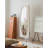 French-Style Oval Movable Full-Length Mirror