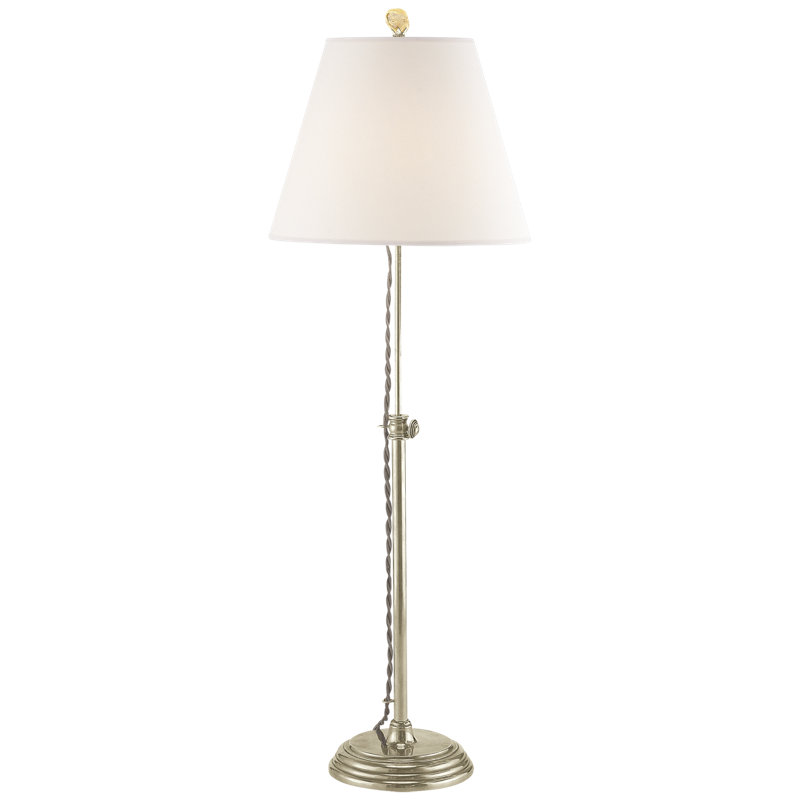 Suzanne Kasler Wyatt Accent Lamp, Antique Nickel, Fabric