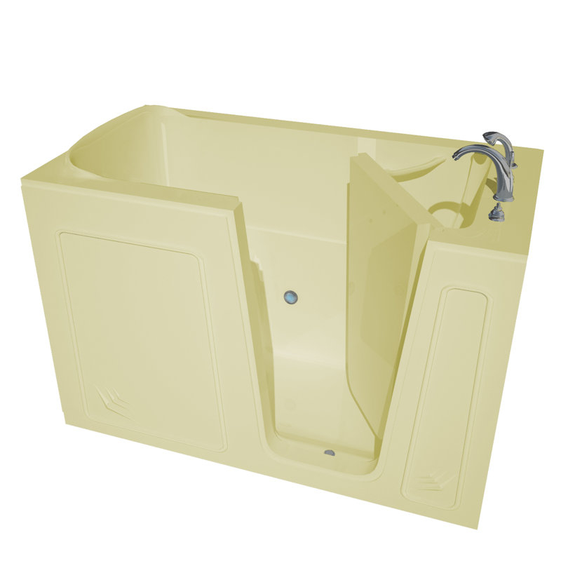 Baignoire de trempage 60" x 32" Aspen, Biscuit, Droite
