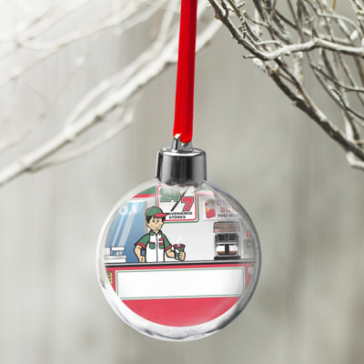 Personalized Convenience Store Male Christmas Bulb Ornament