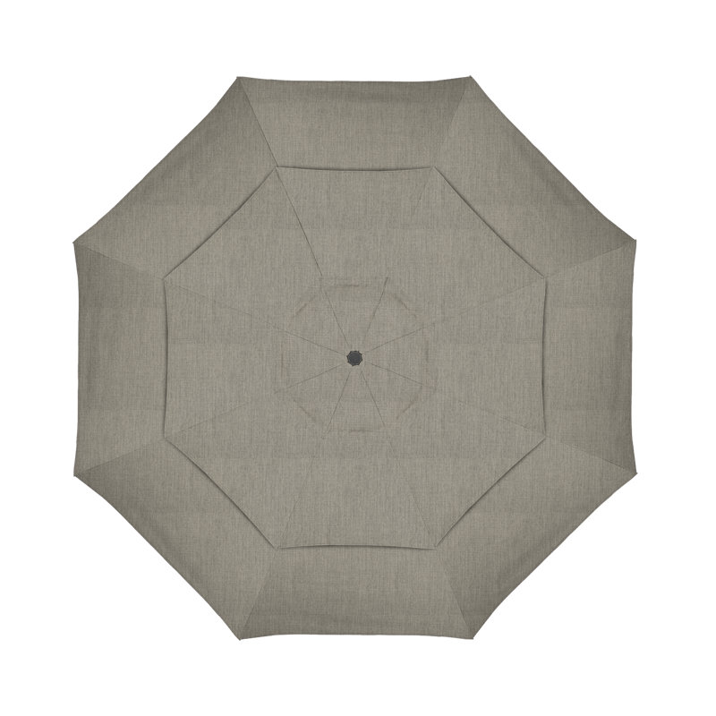 Parasol de marché Broadmeade octogonal Sunbrella, Sunbrella® à tissage uni palette colombe