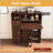 Multifunctional Folding Dining Table with Wall-Mounted Sideboard and Storage for Small Apartments, Space-Saving and Versatile