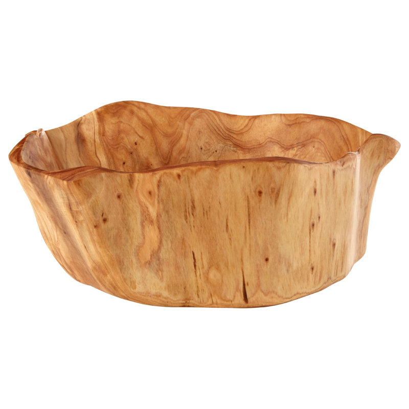 Kora Wood Decorative Bowl 1, 14cm H x 35cm H x 32cm D