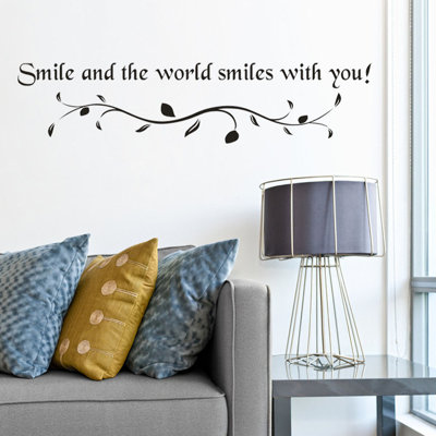 Autocollants muraux décoratifs Smile