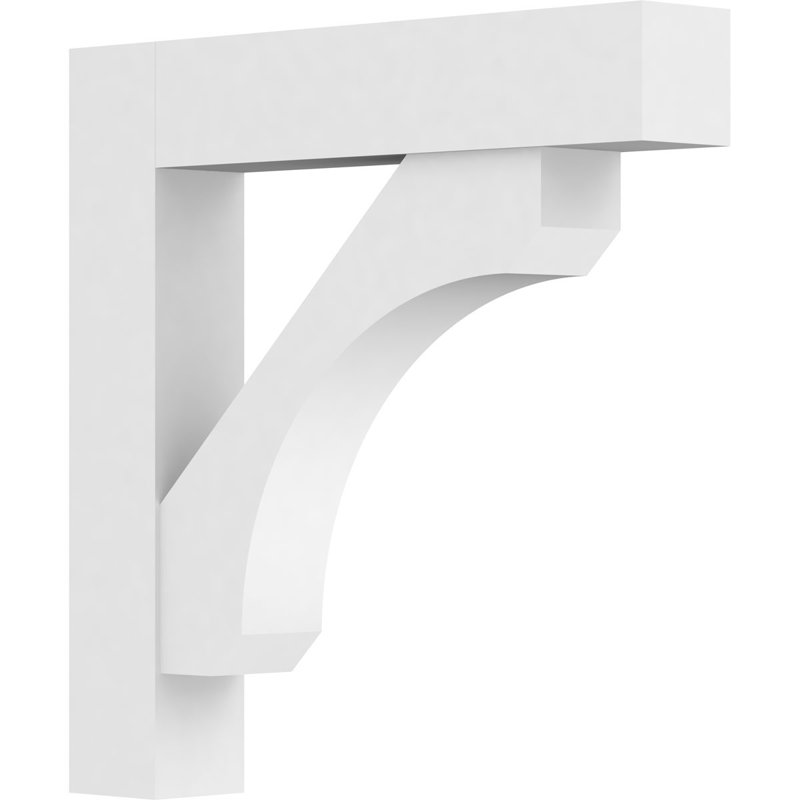 Support standard en uréthane avec extrémités en bloc, l 5 po x P 30 po x H 30 po, brun clair, H 30 po x l 5 po x P 30 po