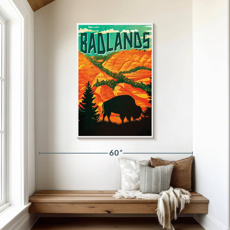Badlands, H 45 po x l 30 po