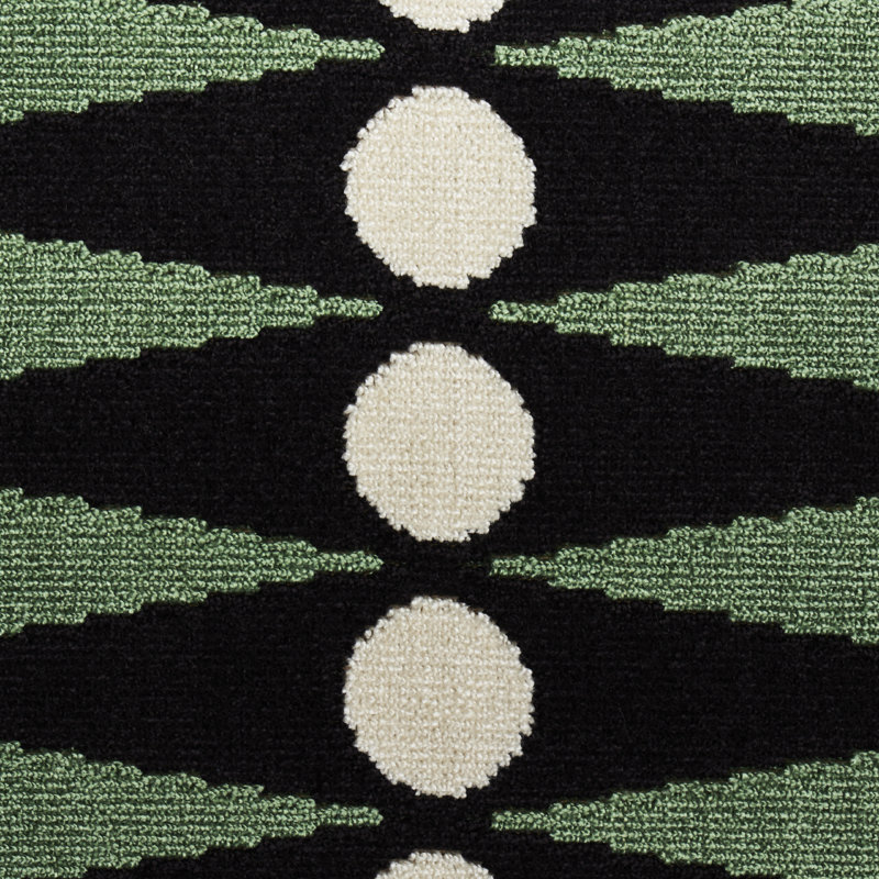 Tissu de backgammon Mary Mcdonald, Vert