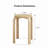 Set of 4 Stackable Stool, Round Stacking Backless Stools for Dining Rooms, Kitchens