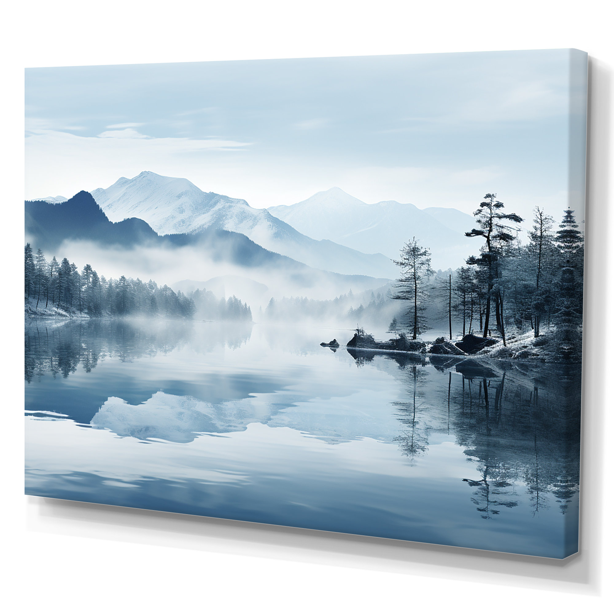Millwood Pines Double Exposure Mountain Fog Paradise I On Canvas Print ...