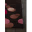 Tapis à petits cercles géométriques en laine touffetée à la main brun, rose et taupe Osteen-24323859-121835026