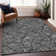 Premium Machine Washable Prisco Black Rug