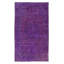 Tapis noué à la main 4,8 x 8 pi en mauve et violet confectionnés pour la cuisine