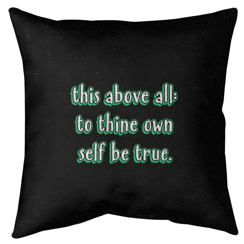 Coussin de sol d’inspiration Shakespeare, 40 po x 40 po, Vert