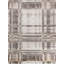 New Indian Abstract Plaid Wool And Silk On Cotton 9' X 12'3" Pearl