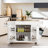 Rolling Wood Kitchen Cart Island-1245967369