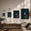 Golden Bird In Descent Botanical - Print-629131034-629131037