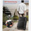 Valise à carreaux extensible 28 pouces avec roulettes à roulettes Softside - noir