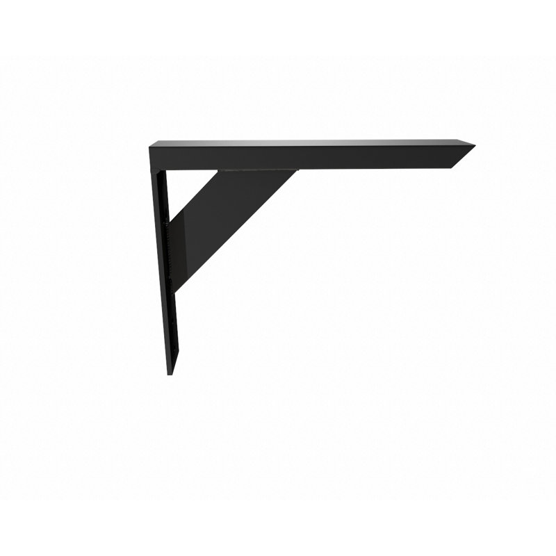 Black Aluminum 10x10 Industrial Shelf Bracket