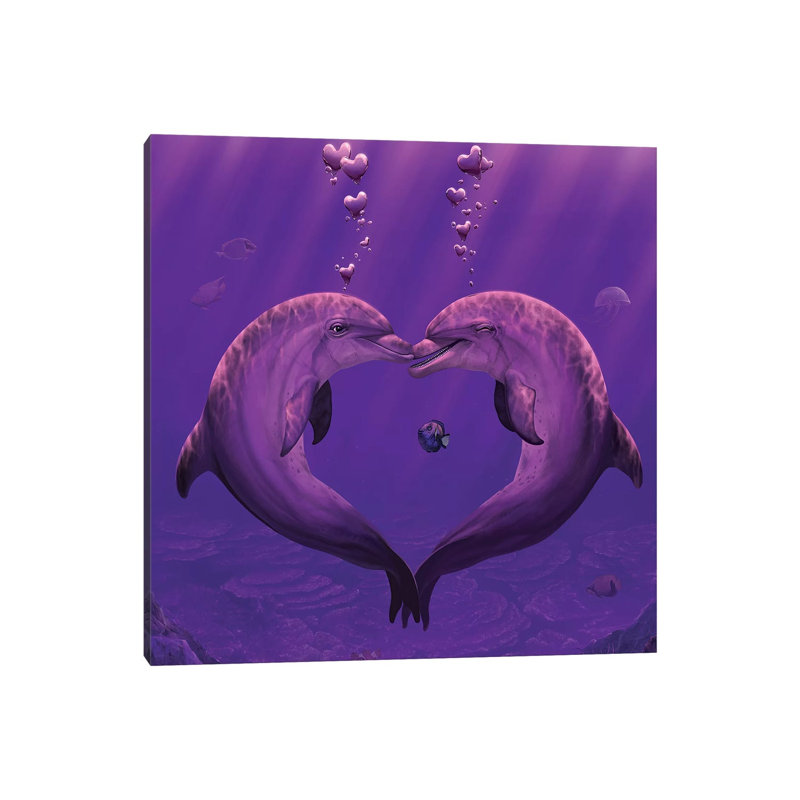 Sea Of Hearts by Vincent Hie - Print on Canvas, Wrapped Canvas, 66.04 cm H x 66.04 cm W x 1.91 cm D