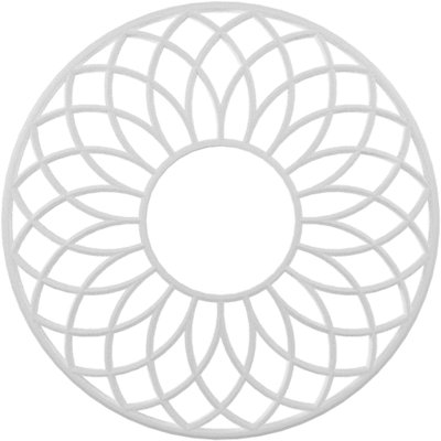Médaillon de plafond 30 po x 10 1/4 po x P 1 1/4 po