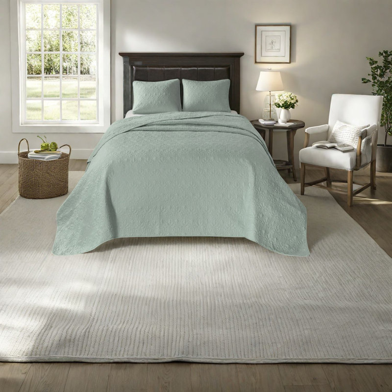 Ensemble de literie réversible en coton écume de mer, style chalet pour la maison