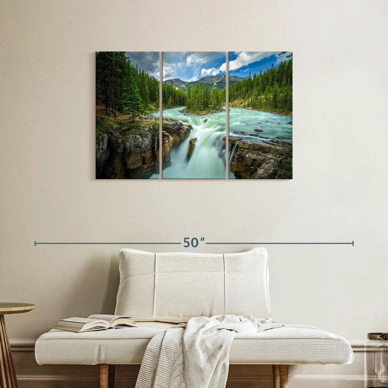 Alvord Upper Sunwapta Falls, 24" H x 38" W