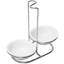 Stainless Steel and Ceramic / Porcelain Oval Spoon Rest