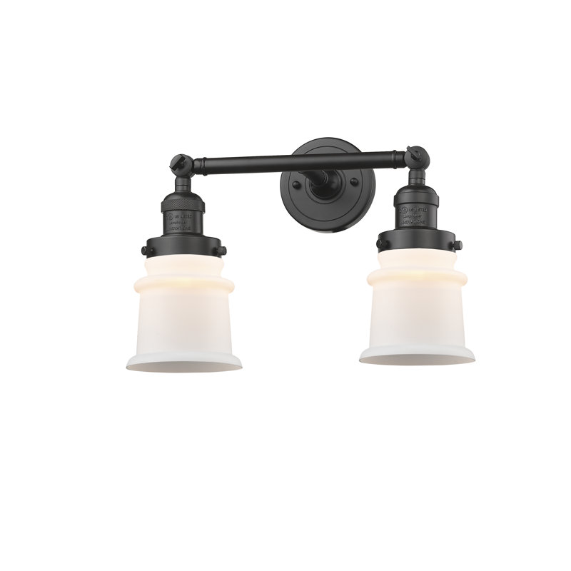 Alexandira 2 - Light Dimmable Vanity Light, Oil Rubbed Bronze, Matte White Cased, 6 Watt Vinage LED Bulb