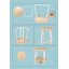 Tray Top Cross Legs End Table