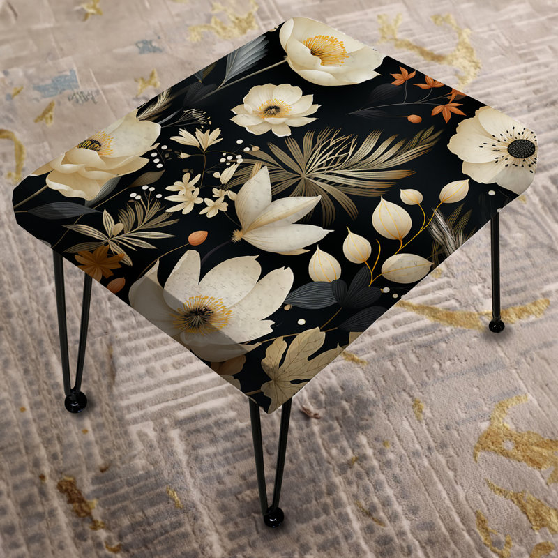 Modern Florals - Plants Rectangle Ottoman