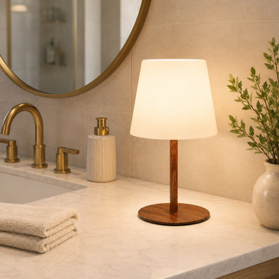 Waterproof Rechargeable Shower Lamp with 3 Color Modes
