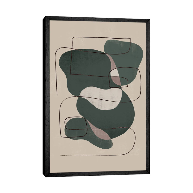 Abstract Moss Geometric I by Helo Moraes - Gallery-Wrapped Canvas Giclée on Canvas, 152.5 cm H x 101.5 cm W