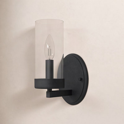 Angeline Single Transparent Dimmable Bath Sconce