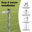 Vidaxl Field Fence Galvanised Steel-114858354