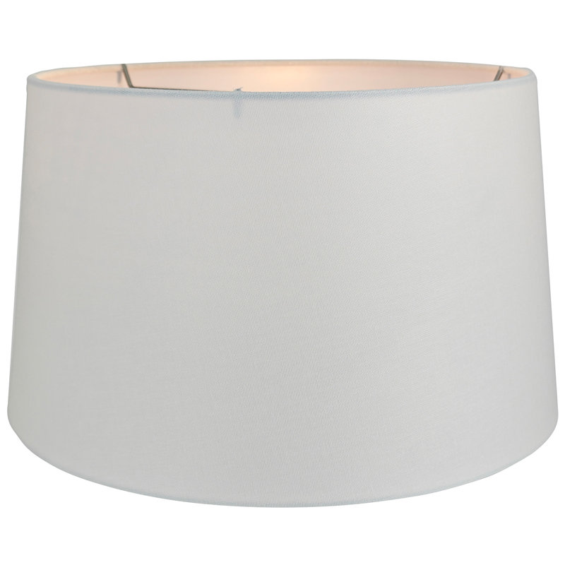 Abat-jour empire en lin 9 po H, Blanc