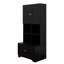 Armoires de rangement hautes pour salle de bain, armoire autoportante avec 4 portes, tablettes réglables, tablettes ouvertes multicouches-1562872167