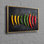 Modern Art Canvas With A Floating Frame Featuring Colorful Peppers For Kitchen Decor And Wedding Art