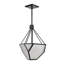 3-Light 21" Architectural Glass Chandelier