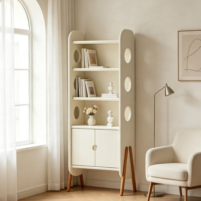 Italian style high foot display bookcase