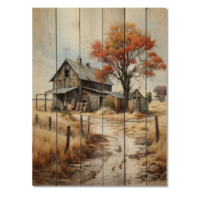 Farmhouse Seasons I sur impression sur bois