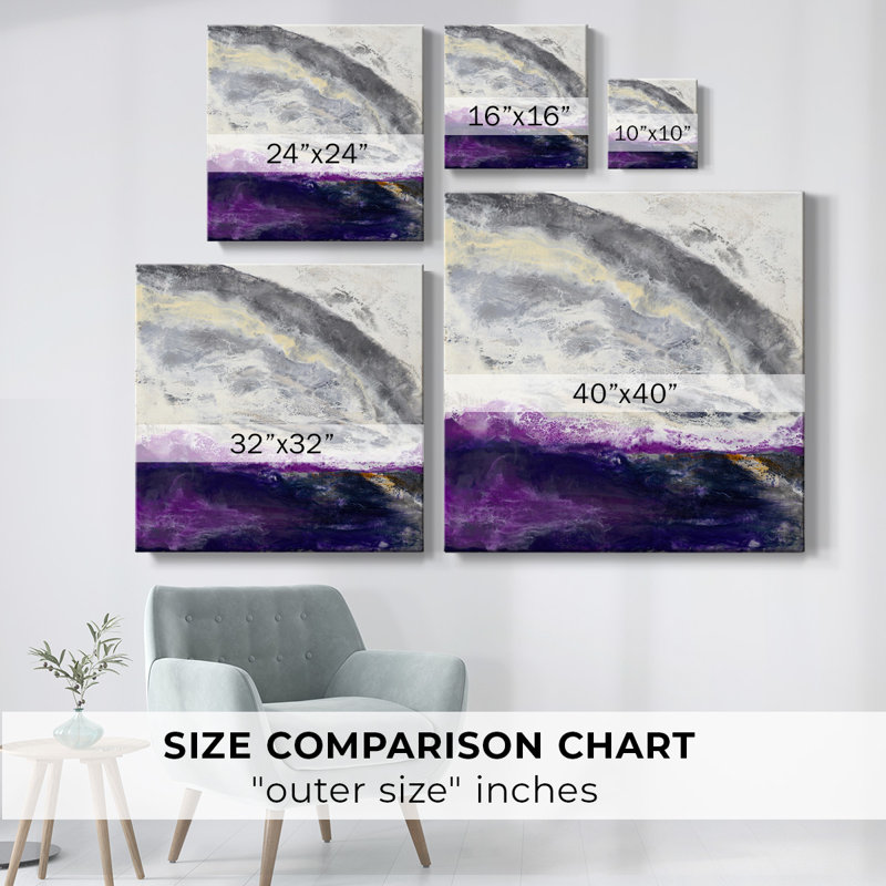 Purple Hill-Gallery Wrapped Canvas, 40" H x 40" W x 1.5" D