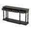 Console rétro pour chambre de salon avec 4 tiroirs de rangement et 1 tablette