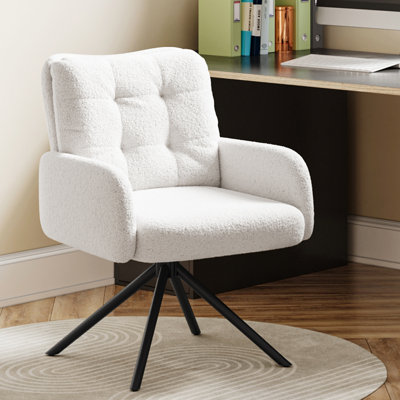 Upholstered Chenille Swivel Accent Chair