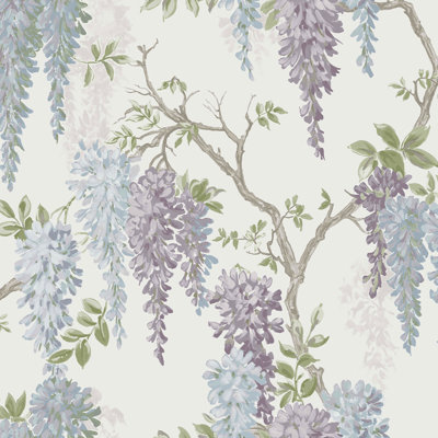 Laura Ashley Wisteria Garden Wallpaper Roll