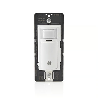 Leviton Decora 5 Amp Single Pole Single Pole Humidity Sensor/Fan Control Watthite 1 Pack