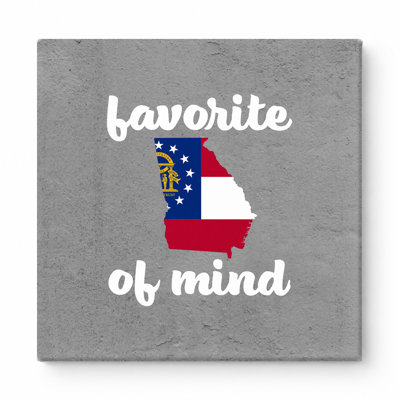 Favorite of Mind — Georgia — Square Canvas Wall Art